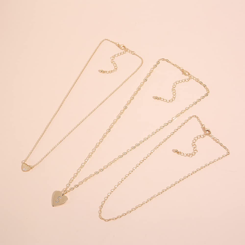 Trendy 14K Gold Plated Layered Initial Necklace for Women & Girls - Personalized Monogram Letter Pendant Jewelry - Perfect for Everyday Wear, Gifts & Special Occasions