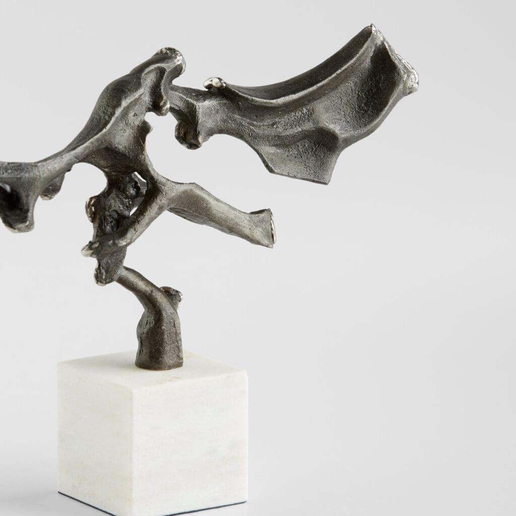 Cyan Design 11438 Rivulet Sculpture - Bronze & White Home Decor for Living Room, Office, or Garden