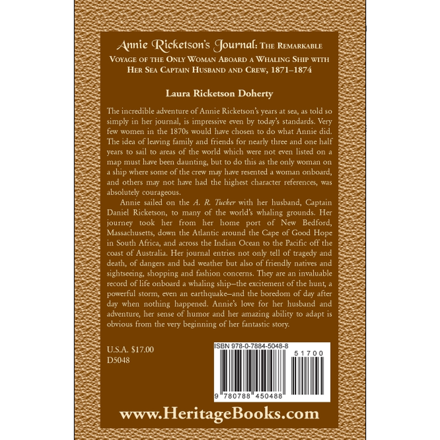 Annie Ricketson's Whaling Journal: The Remarkable Voyage of the Only Woman Aboard a 19th Century Whaling Ship (1871-1874) | Maritime History, Women at Sea & Nautical Adventure Stories for Book Clubs and History Enthusiasts