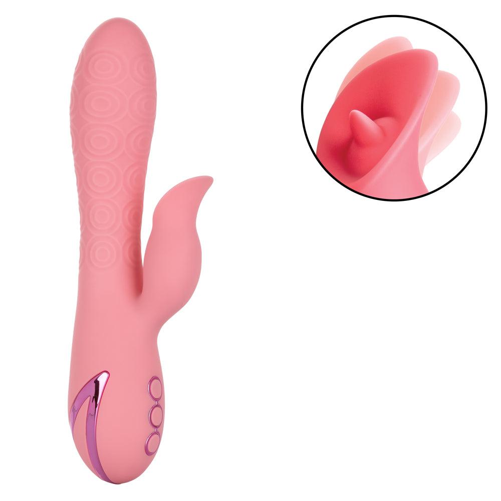 California Dreaming Pasadena Player Rotating Rabbit Vibrator - Dual Motor G-Spot & Clitoral Stimulator for Women - Perfect for Solo Play & Couples Intimacy