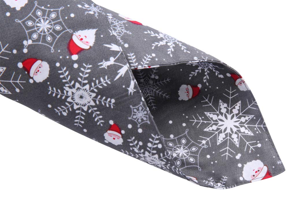 4 Pack Reversible Christmas Dog Bandanas for Pets - Holiday Pet Accessories