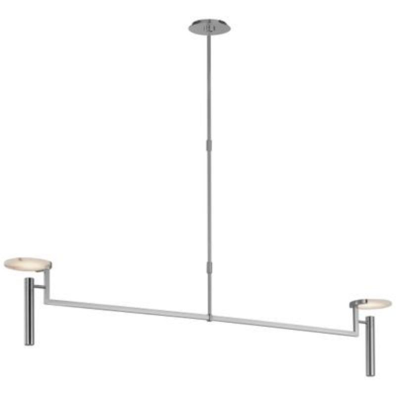Alabaster Kelly Wearstler Linear Chandelier - Modern Crystal Pendant Light for Dining Room, Living Room & Bedroom Lighting
