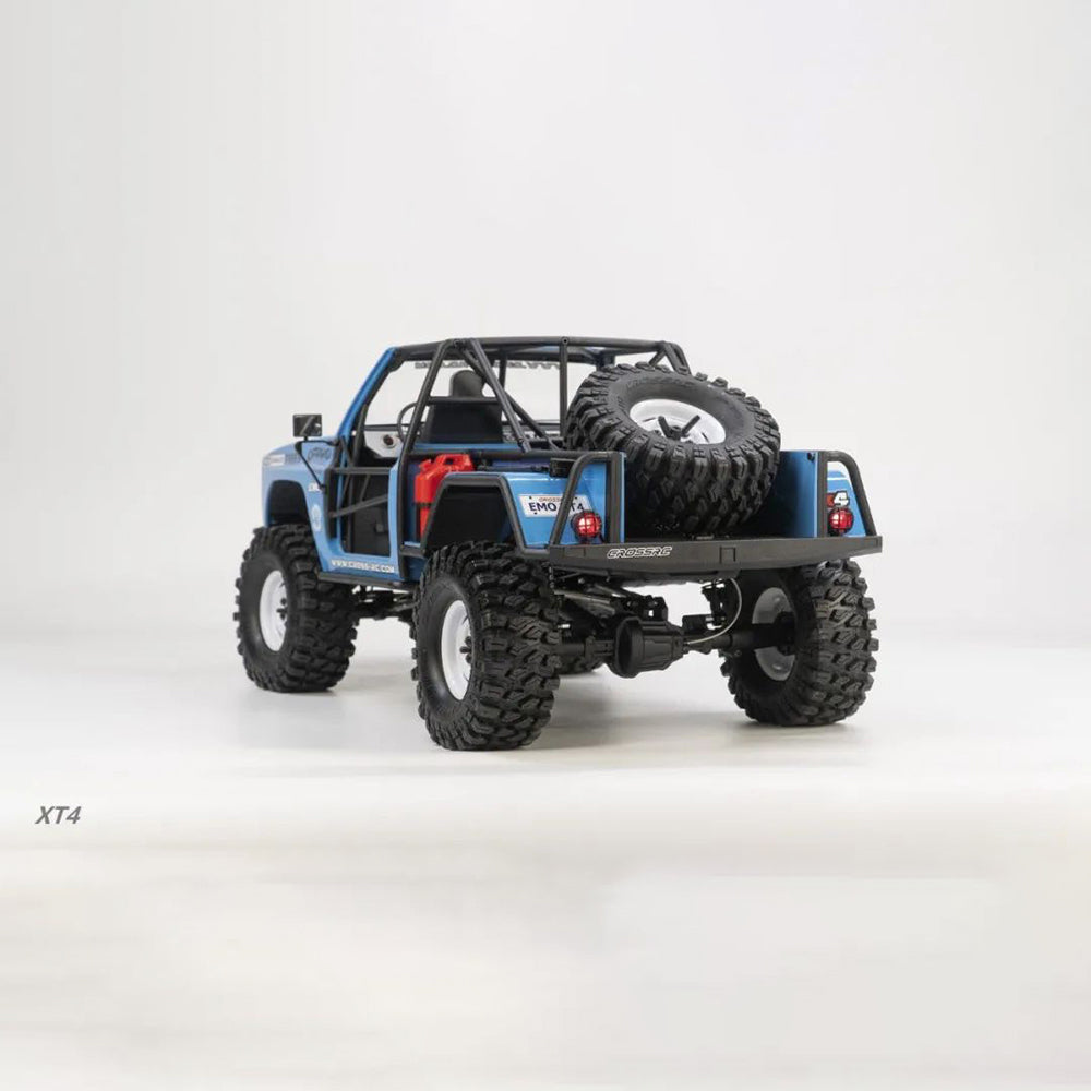 CrossRC XT4 1/10 Scale RC Off-Road Crawler Truck - Unpainted Unassembled Kit with ABS Hard Shell & 2-Speed Transmission - Perfect for Rock Crawling, Trail Adventures & Backyard Off-Roading