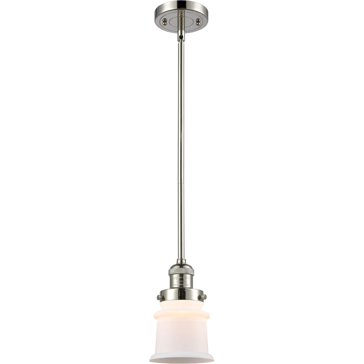 Polished Nickel Mini Pendant Light Fixture - 7