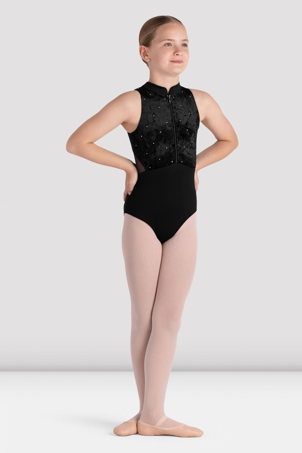 Girls Dance Leotard with Zip Front - Ballet & Gymnastics Outfit for Kids - Perfect for Recitals, Practice & Performances