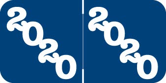 Doctor Stuff - 2020 Medical Chart Stickers, Blue, Jeter Compatible Series Labels, 3/4