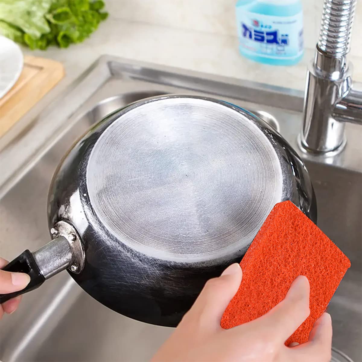 Heavy Duty Griddle Cleaning Kit - Non-Scratch Scouring Pads for Blackstone Flat Top Grill & Griddle - Perfect for Outdoor Cooking, Camping & Backyard BBQs