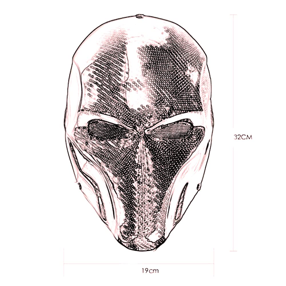 100% Carbon Fiber Deathstroke Terminator Helmet Mask - Premium Cosplay Prop for Comic Con & Halloween - Hunting & Tactical Gear for LARP & Airsoft Games