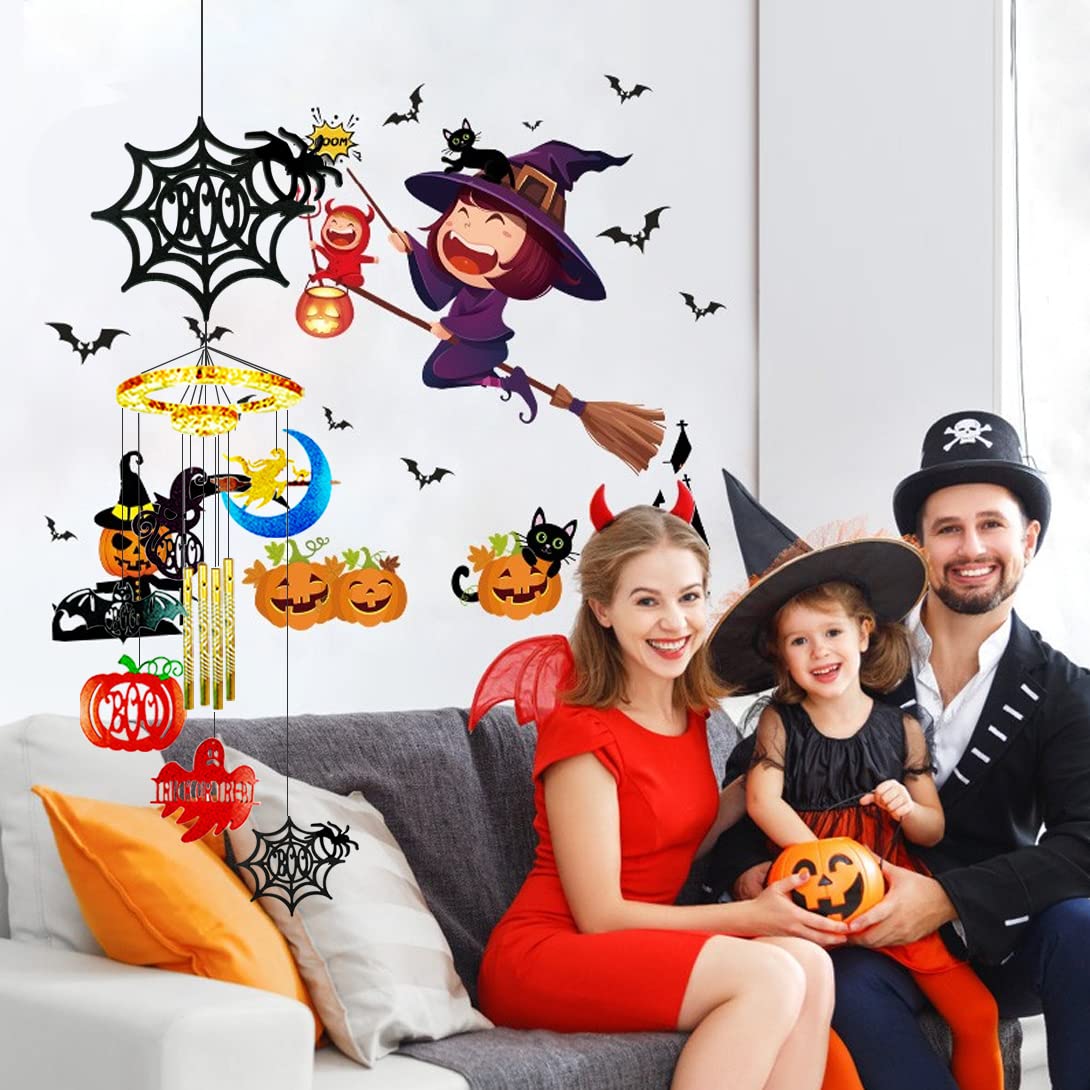 8-Piece Halloween Spider Wind Chime Silicone Molds for DIY Resin Crafting - Epoxy Resin Casting Kit for Spooky Home Decor, Garden Ornaments & Unique Handmade Gifts