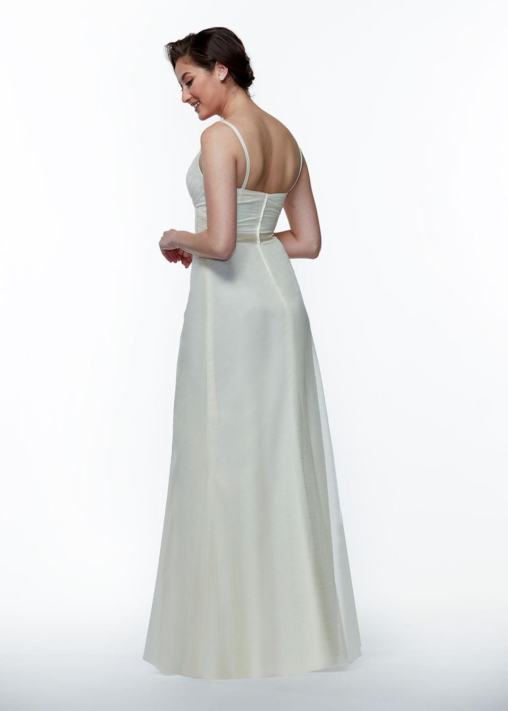 Elegant A-Line Tulle Bridesmaid Dress with Ruching Bodice - Perfect for Weddings, Formal Events & Special Occasions