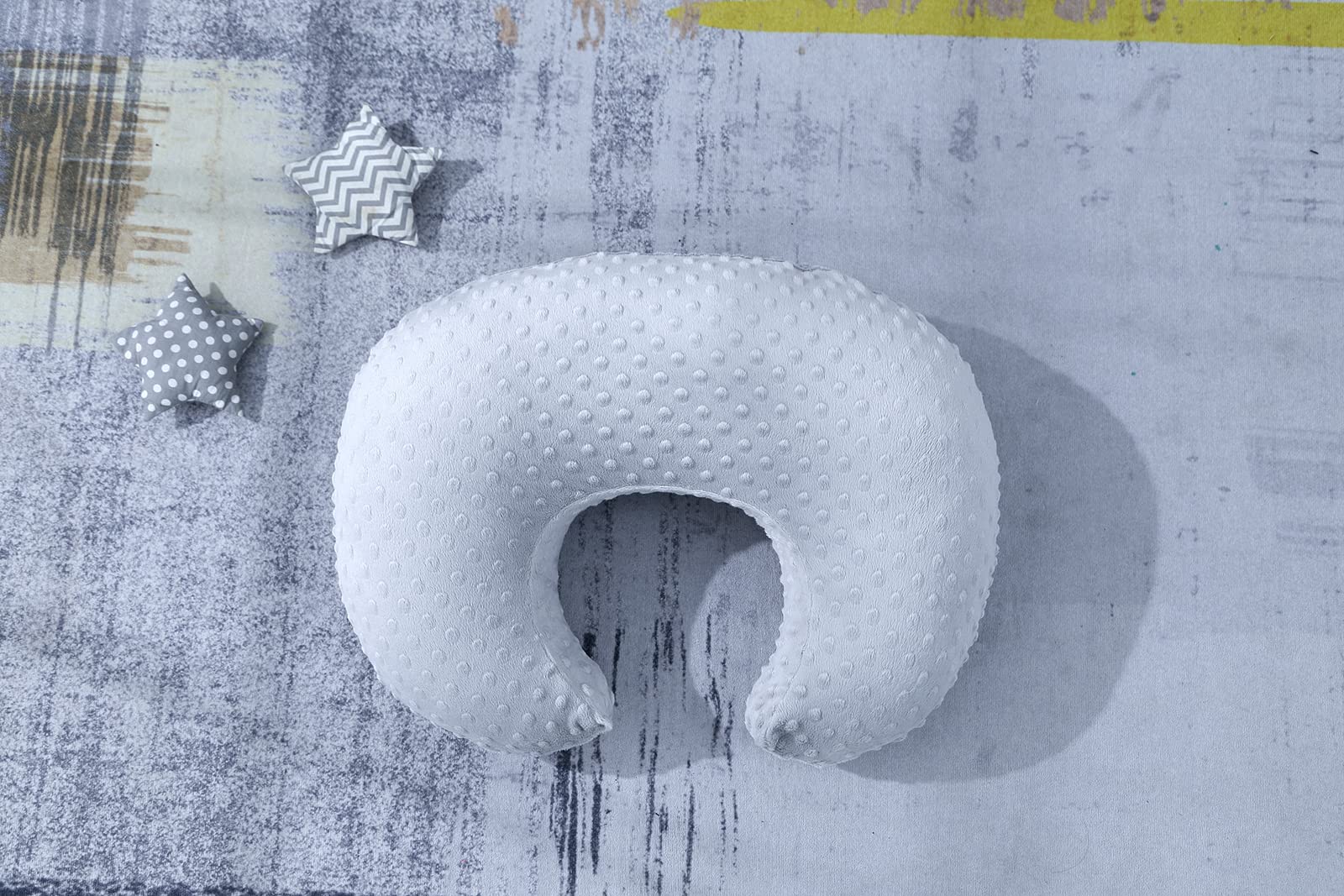 Ultra-Soft Baby Nursing Pillow Cover - Standard Size Slipcover for Breastfeeding Moms | Fits Infant & Newborn Nursing Pillows for Boys & Girls | Glacier Gray | Perfect for Nursing, Bottle Feeding & Tummy Time