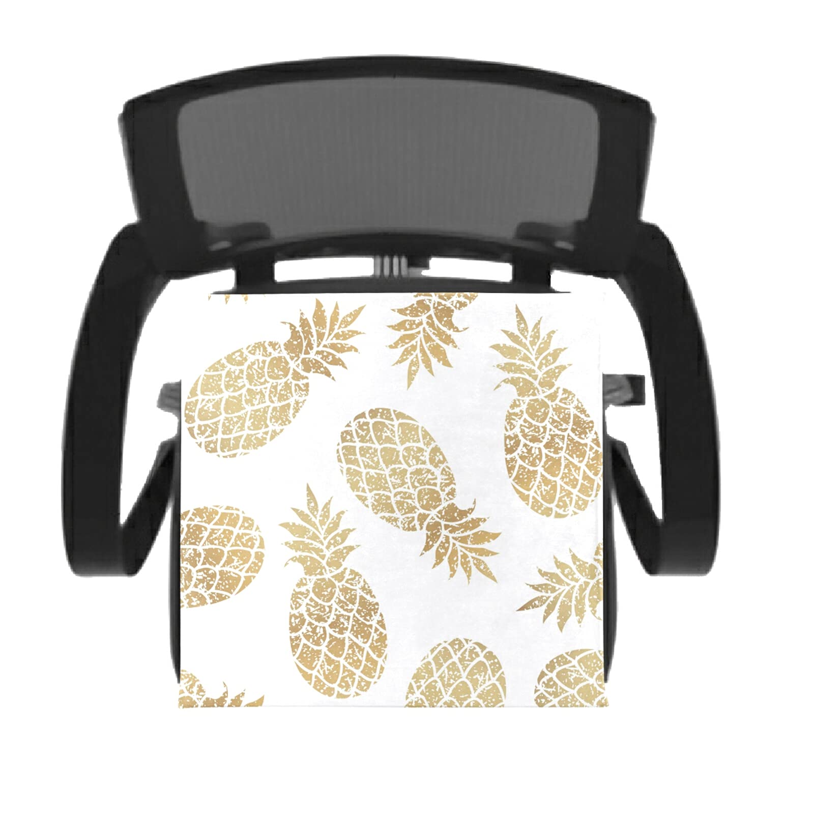 Golden Pineapple Memory Foam Chair Cushion - Washable Comfort Seat Pad for Dining, Kitchen & Office Chairs | Perfect for Home Decor, Work Comfort & Back Support