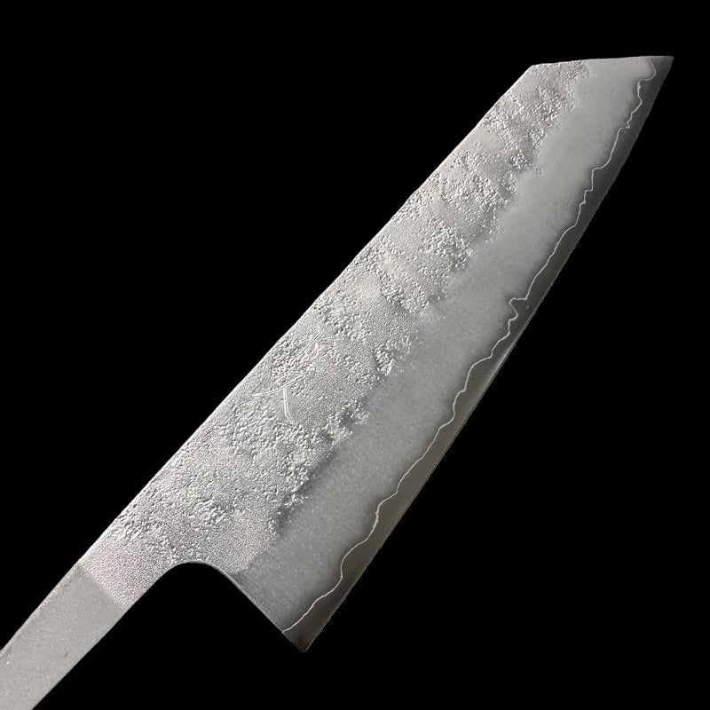 Tsunehisa Ginsan #3 Nashiji Bunka Knife - Japanese Damascus Steel Chef's Knife with No Handle - Perfect for Sushi, Vegetables & Precision Cutting
