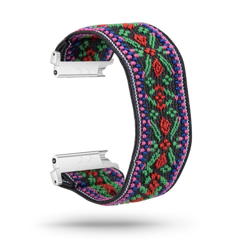 Fitbit Versa/Versa 2/Versa Lite/Versa 3 Replacement Scrunchie Strap - Soft Elastic Hair Tie Style Band for Workouts, Running & Daily Wear
