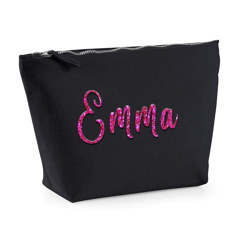 Personalized Glitter Makeup Bag with Custom Name - Perfect for Birthday Party Gifts, Cosmetic Storage & Travel Organizer | Great for Makeup Artists, Bridal Shower Favors & Girls' Beauty Essentials