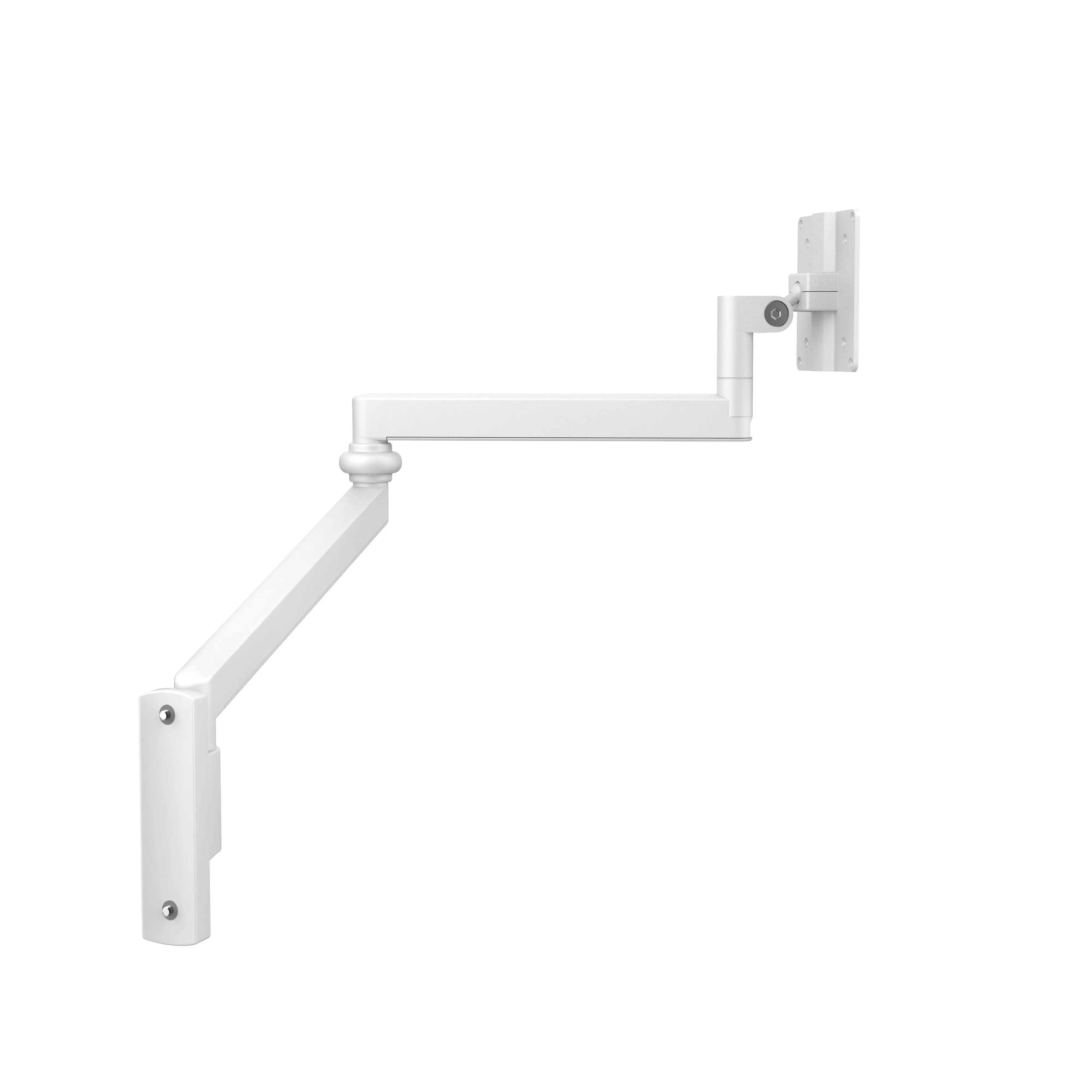 Anti-Microbial Medical VESA Arm Wall Mount - Adjustable Monitor Stand for Hospital, Clinic & Office Use - Ergonomic LCD TV Mount with Antimicrobial Coating for Clean Environments
