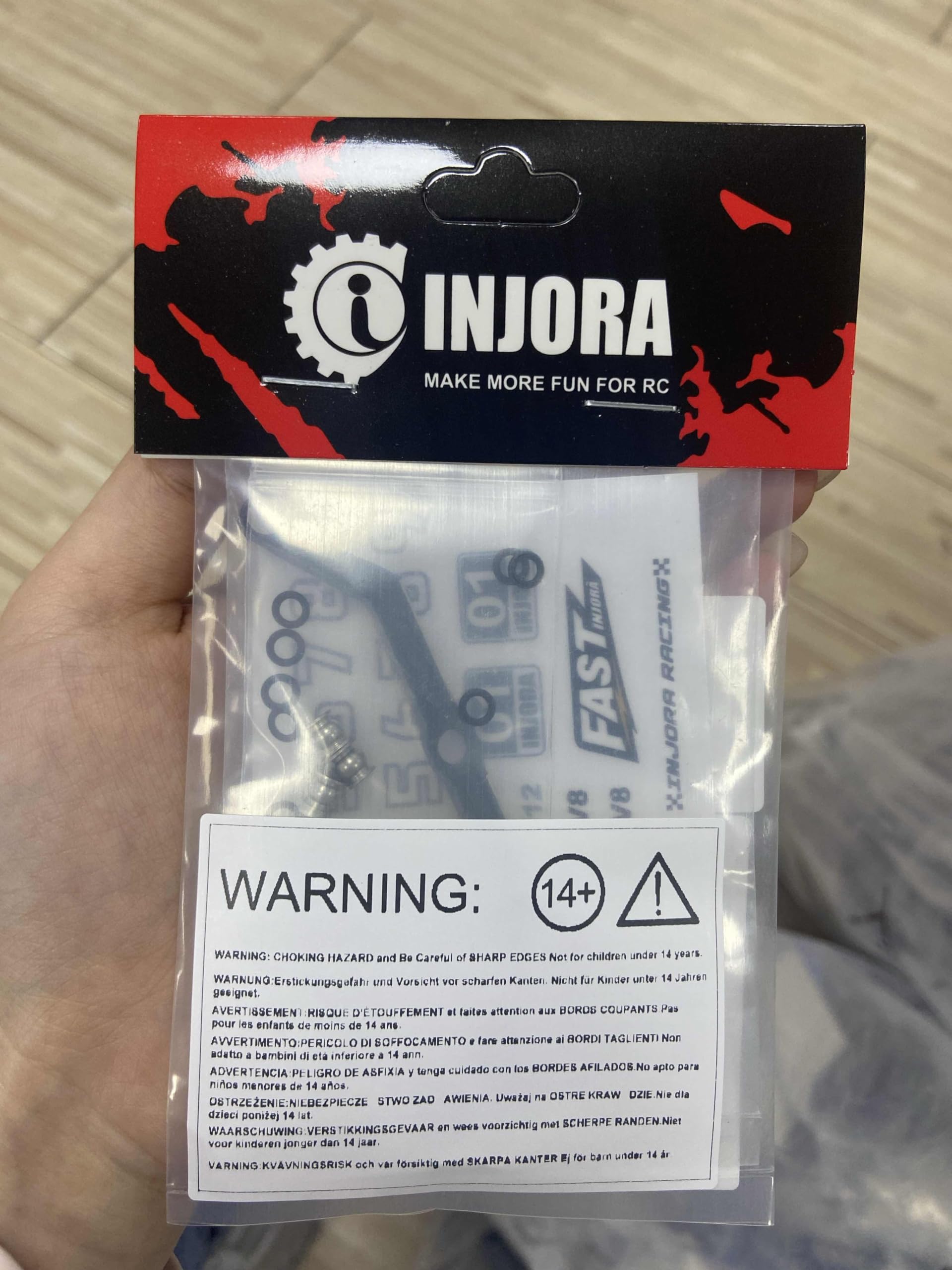 INJORA Black Brass Steering Link for TRX4M Upgrade Parts - 1/18 Scale RC Crawler Car Accessories - High Clearance 12g Weight - Perfect for Off-Road Crawling & Trail Performance