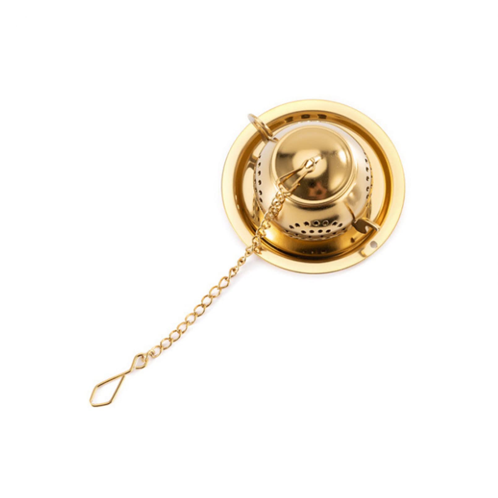 Stainless Steel Teapot-Shaped Tea Strainer with Pendant - 304 Reusable Mesh Filter for Loose Leaf Tea, Herbs & Spices - Perfect for Home, Kitchen & Tea Ceremonies
