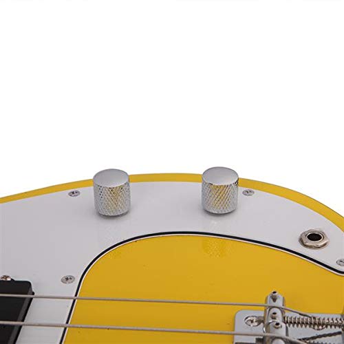 Premium GP Bass Guitar Strap with Stereo Cable & Wrench Tool - Comfortable Padded Shoulder Support for Musicians - Perfect for Live Performances, Studio Sessions & Music Practice (Yellow) - Fast 3-7 Day US Shipping