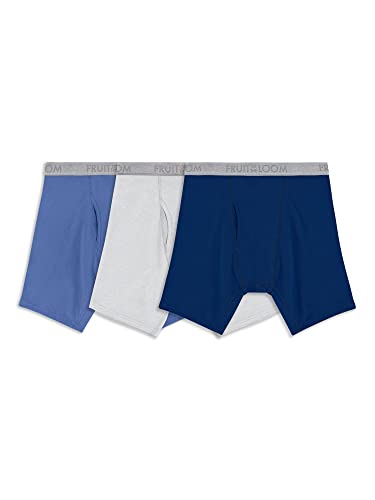 Boxer Brief - Coolzone Fly - 3 Pack Assorted Blues