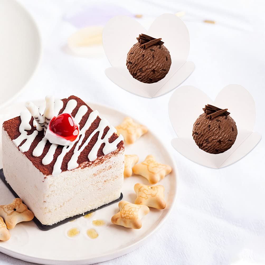 200pcs White Kraft Chocolate Paper Candy Cups - Eco-Friendly Baking Liners for Cupcakes, Muffins & Cake Pops - Perfect for Weddings, Birthdays, Baby Showers & Cafes - Disposable & Food Safe Baking Supplies for Home & Professional Use