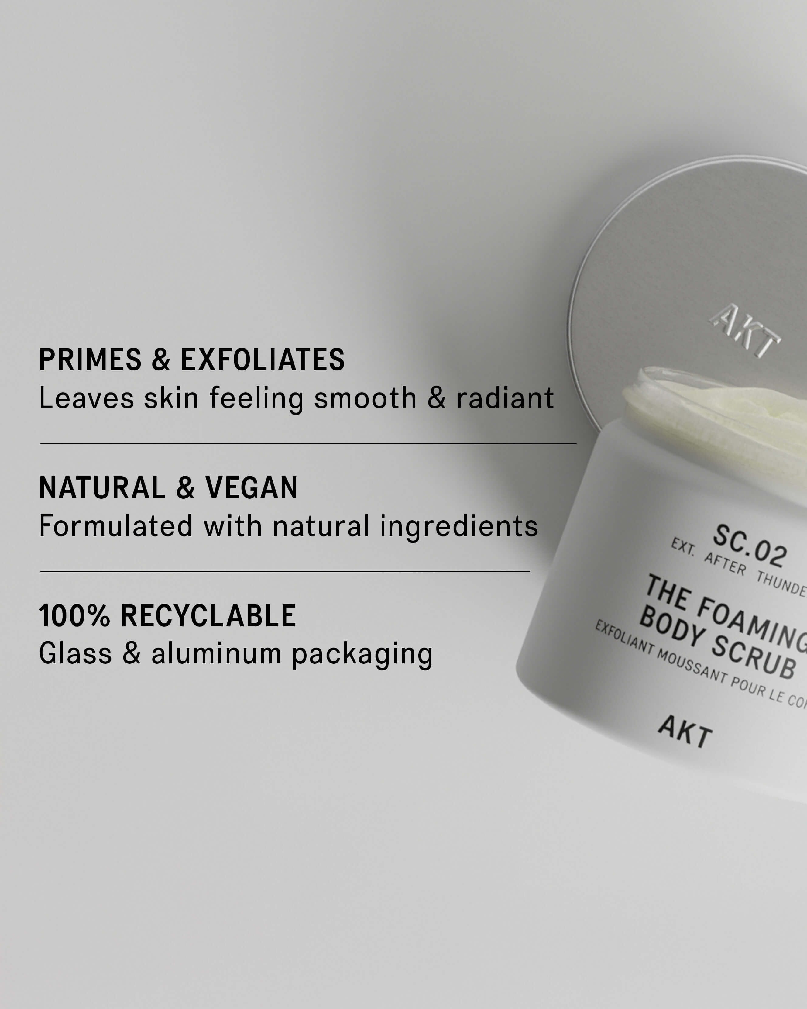 Exfoliating Foaming Body Scrub SC.02 After Thunder - Deep Cleansing & Skin Renewal for Smooth, Glowing Skin | Perfect for Post-Workout, Spa Day & Self-Care Routine
