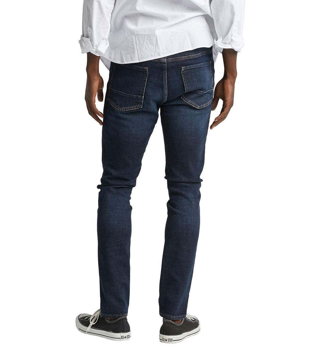 Silver Jeans Co. Men's Kenaston Regular Fit Indigo Denim Jeans - Perfect for Casual Wear, Office & Everyday Comfort