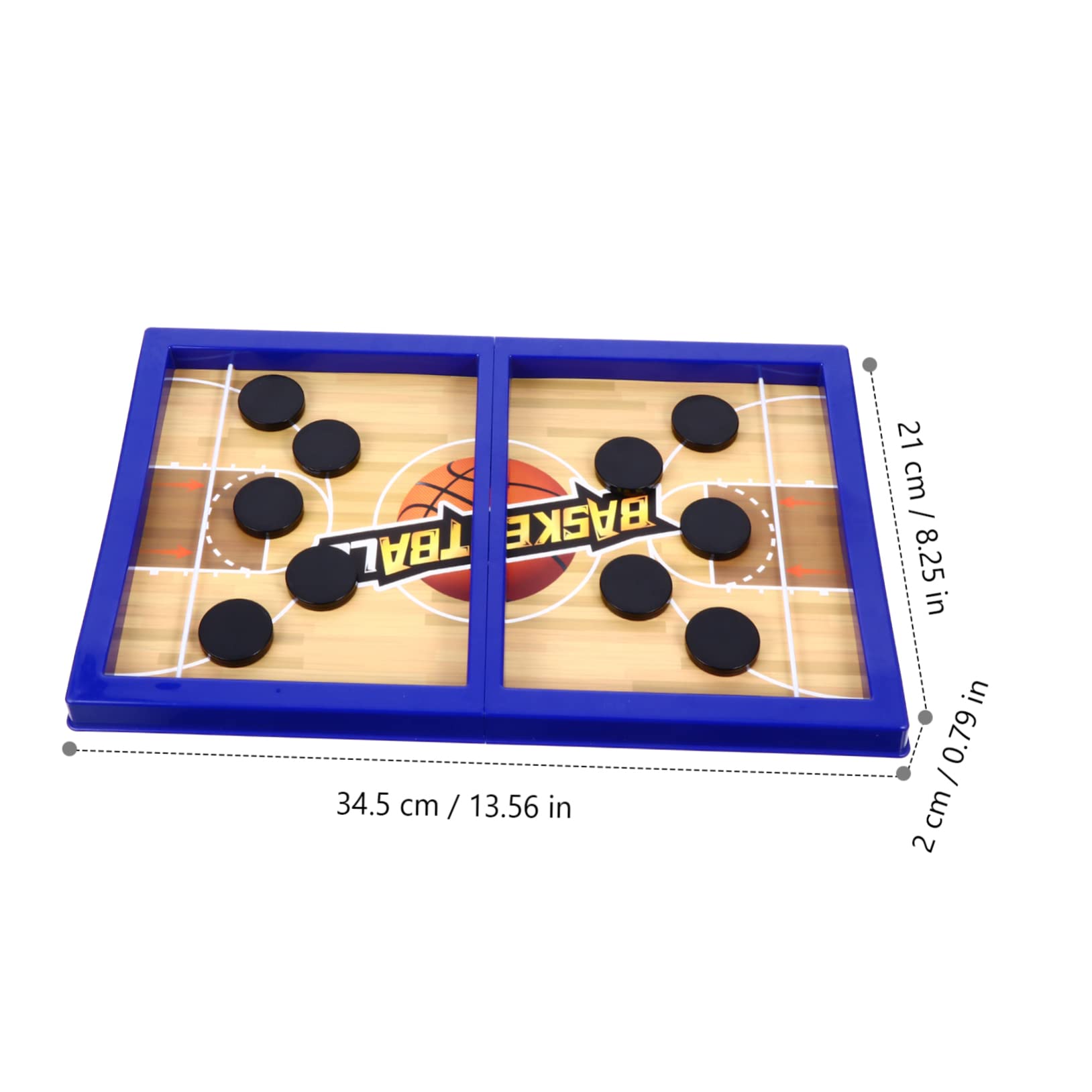 Milisten Desktop Ice Hockey Game - Fast Sling Puck Battle Toy, Bouncing Chess Game for Kids & Adults, Blue - Perfect for Office, Home, and Party Fun