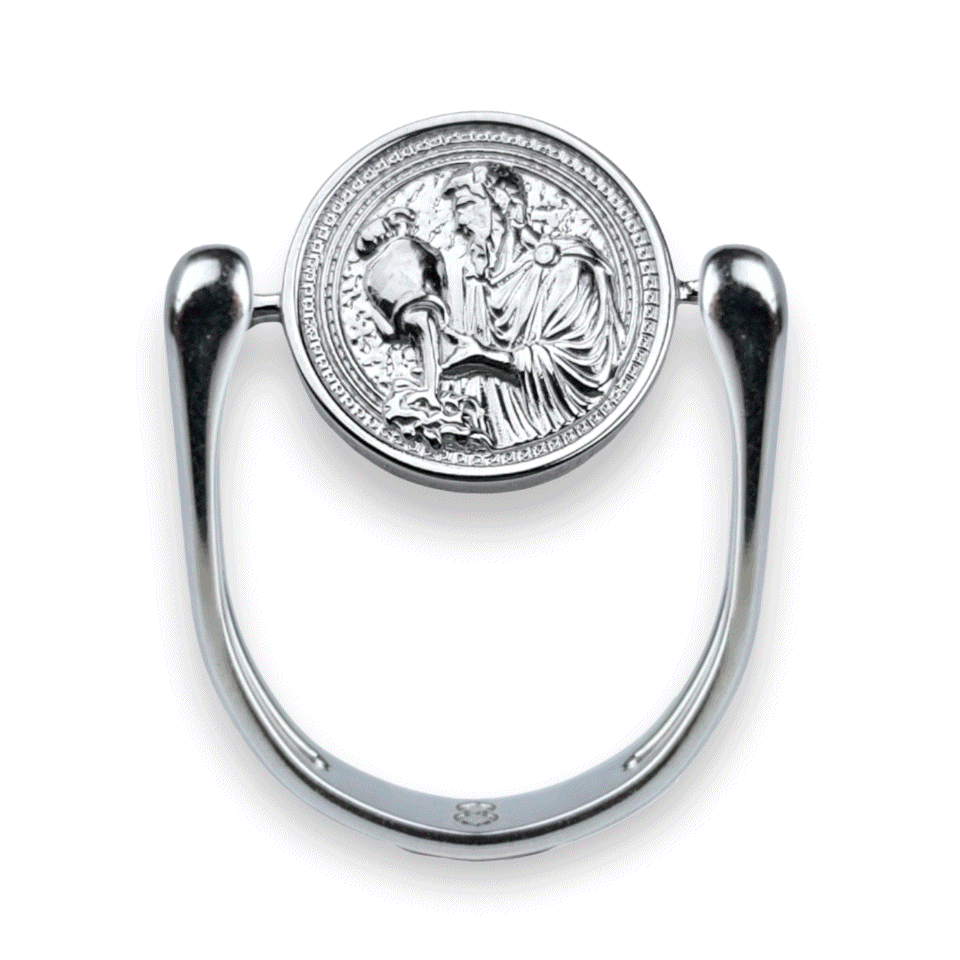 Stylish Silver Zodiac Fidget Ring for Anxiety Relief - Perfect for Stress Relief, Focus & Meditation | Astrology Jewelry Gift for Women & Men