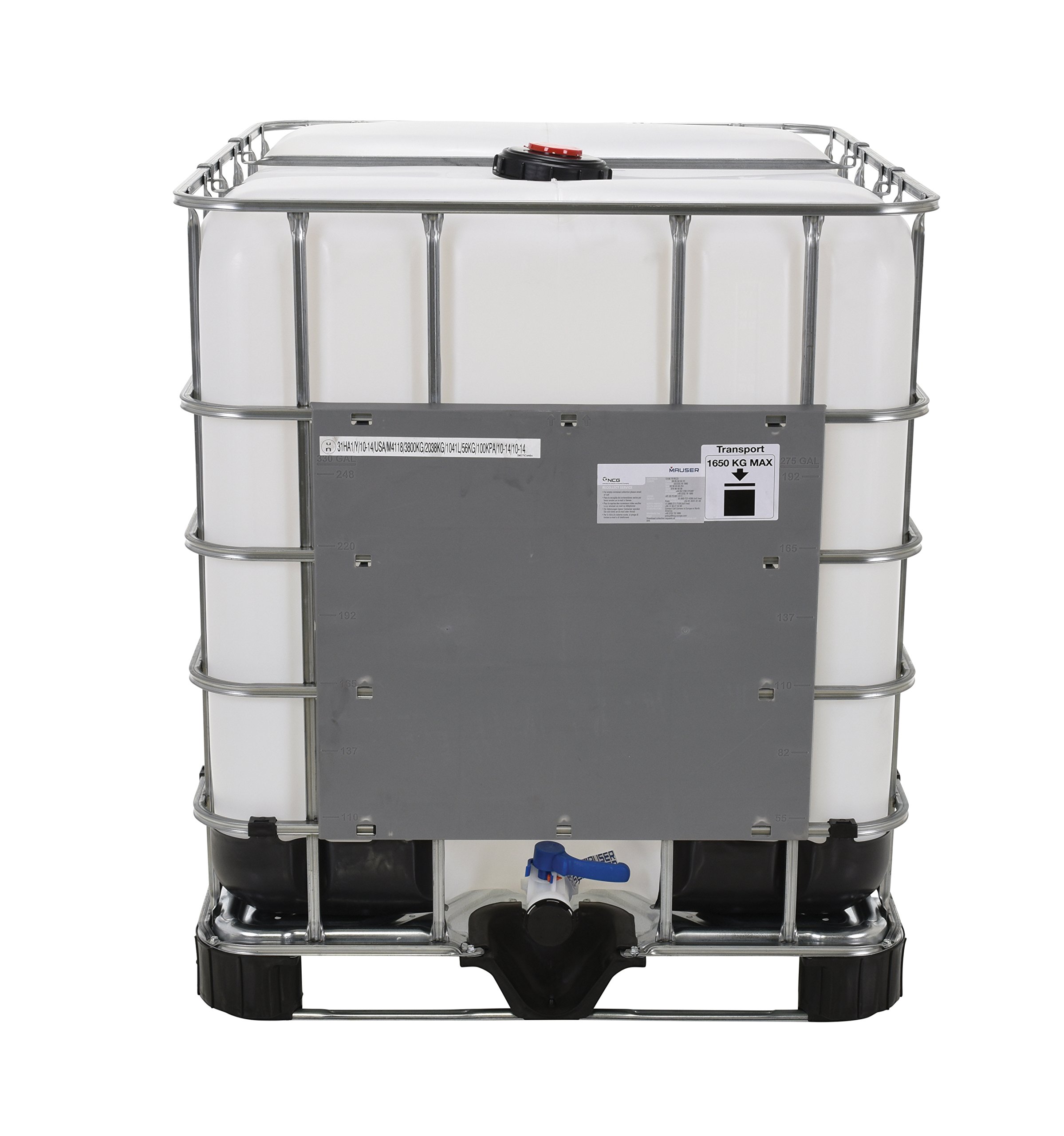275 Gallon Intermediate Bulk Container (IBC) Tote - Heavy Duty Industrial Storage for Chemicals, Liquids & Bulk Materials | Perfect for Warehouse, Transport & Manufacturing Use
