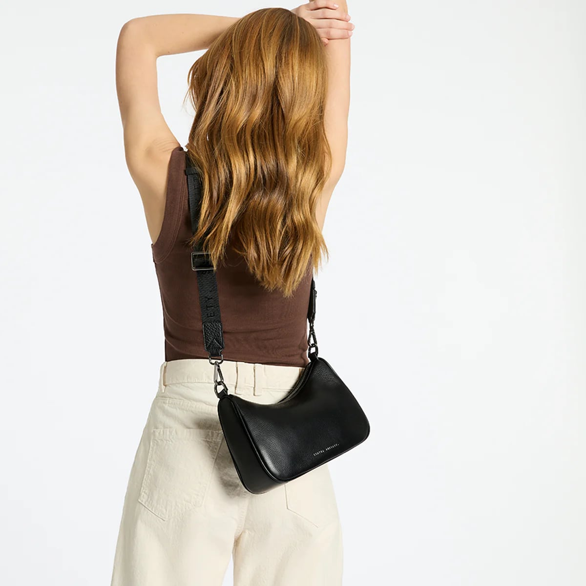 Status Anxiety Look Both Ways Bag - Stylish Black Crossbody Purse for Women | Perfect for Work, Travel & Everyday Use