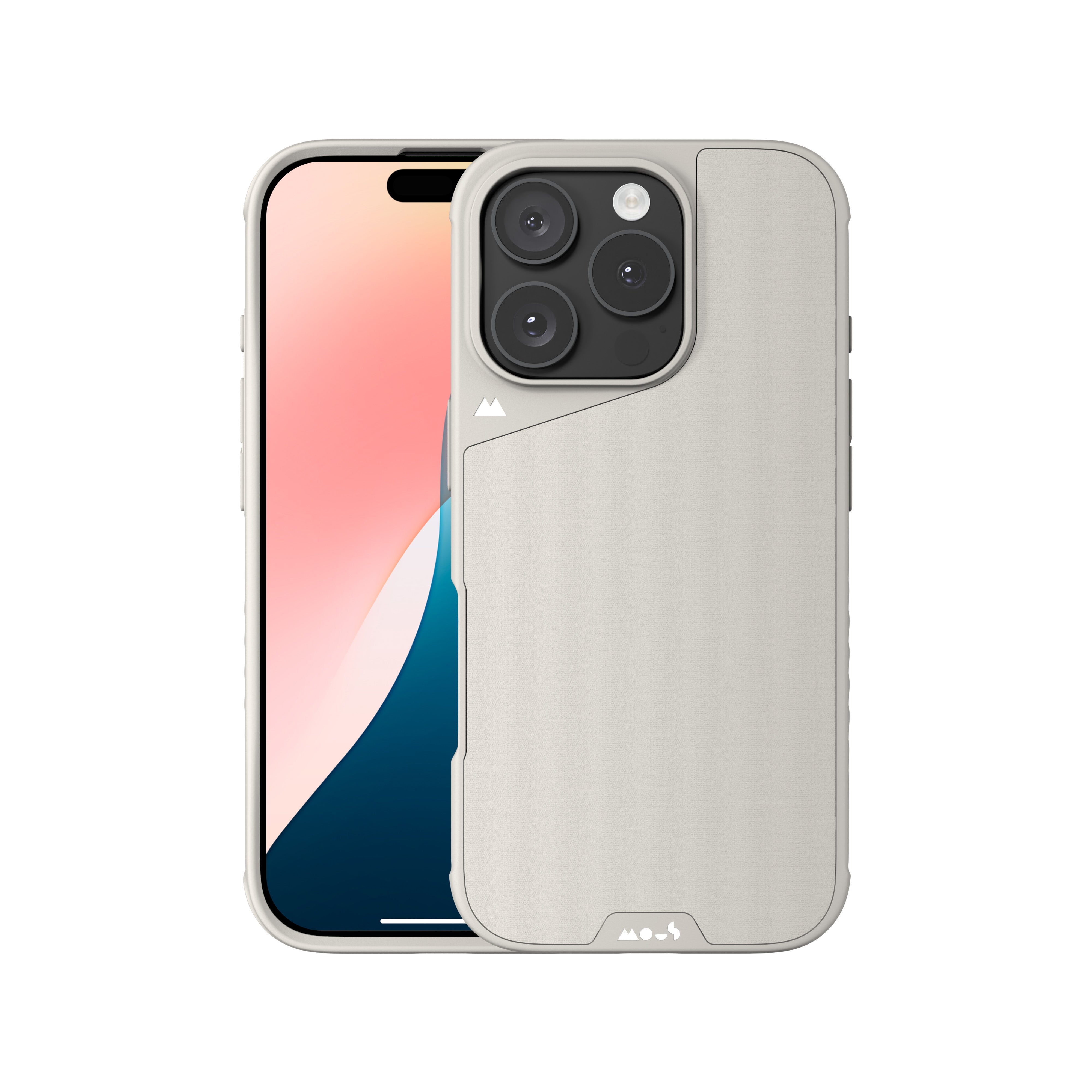 MagSafe Compatible Stone Phone Case for iPhone 15/14/13 - Durable Protective Cover with Magnetic Alignment - Perfect for Work, Travel & Outdoor Activities