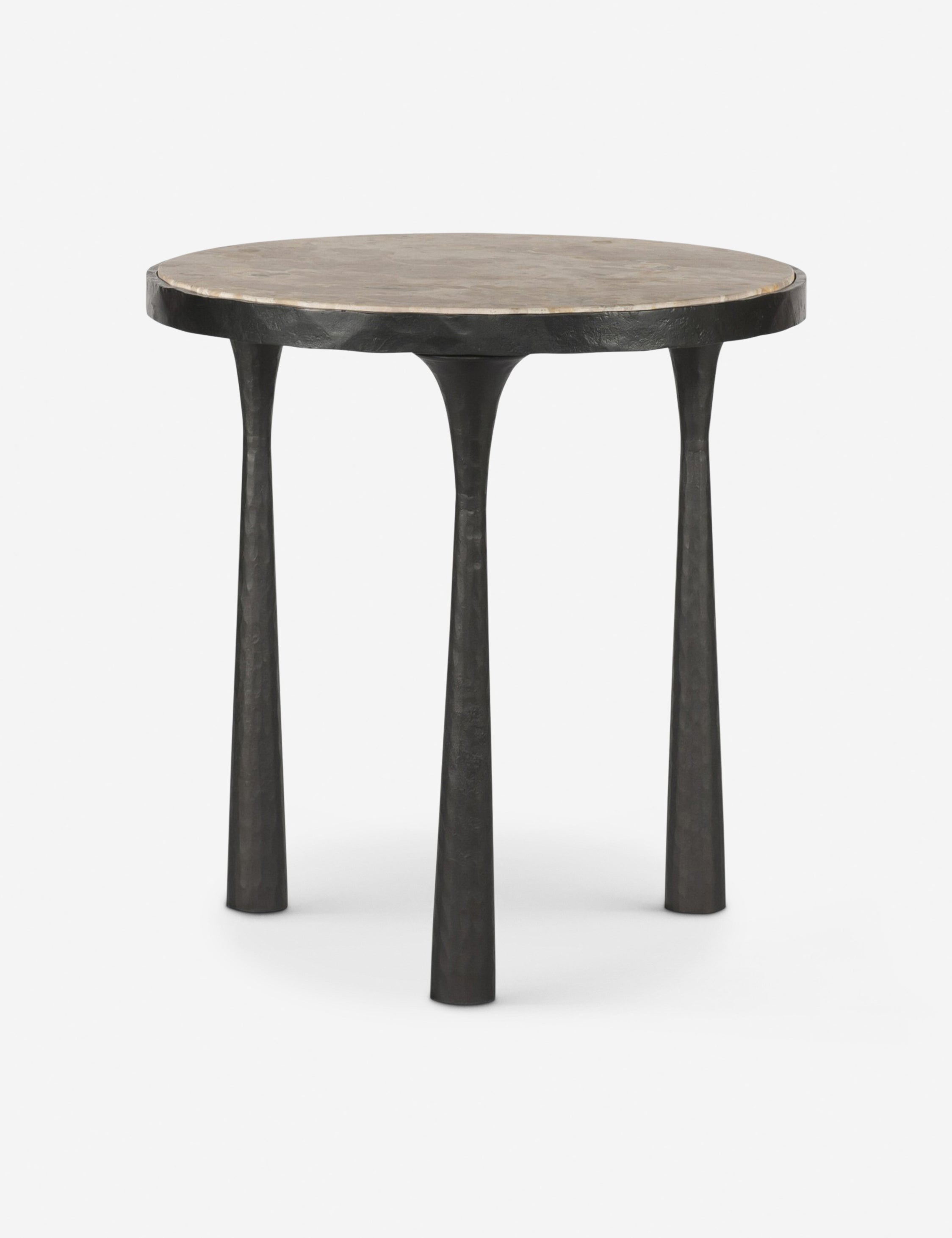Amber Lewis x Four Hands Billings Round Side Table - Modern End Table for Living Room, Bedroom & Office Decor