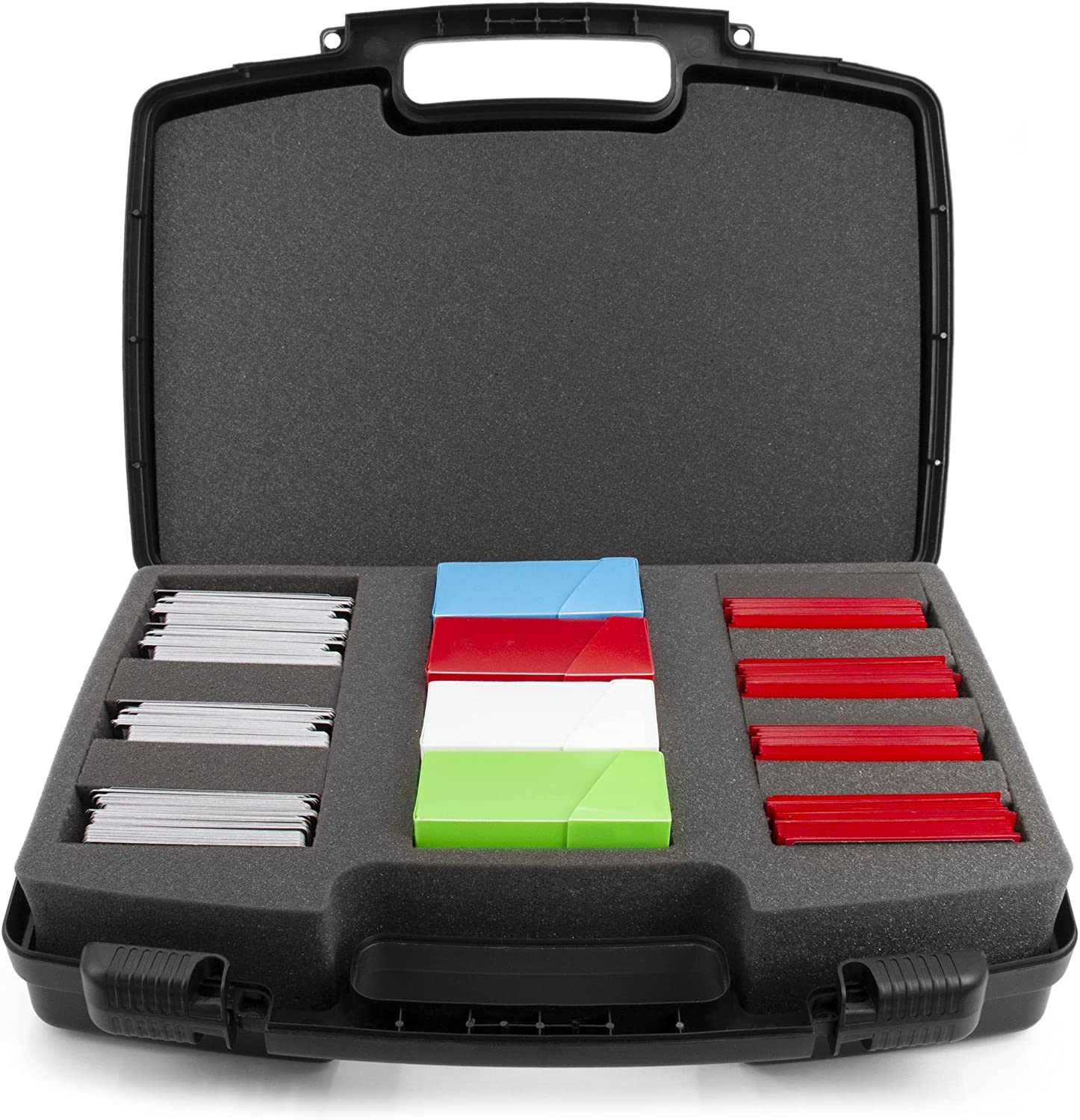CASEMATIX 2000-Card Trading Card Storage Case - 17 Hard Shell Card Holders with 18 Dividers & Foam Padding - Perfect for MTG, Pokemon, and Yu-Gi-Oh Card Collectors & Game Organizers