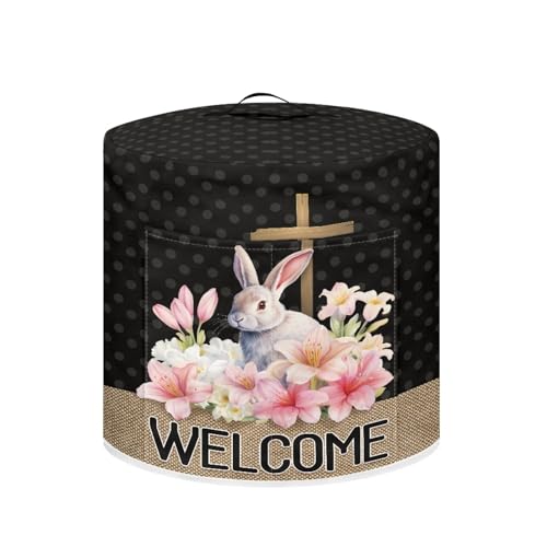 Easter Rabbit & Cross Pink Floral