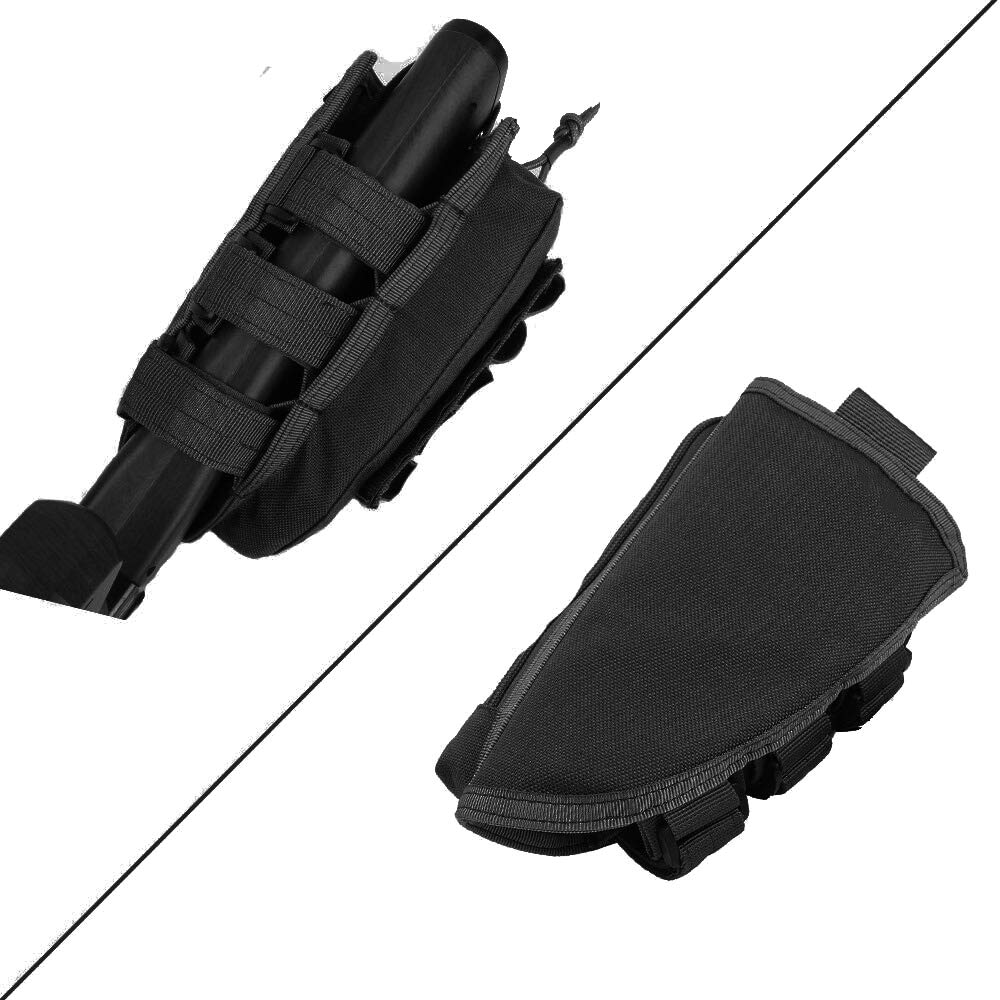 Tactical Shotgun Shell Holder Pouch - Cheek Rest Ammo Storage for Rifles & Shotguns | Hunting, Shooting Range & Outdoor Sports Accessory