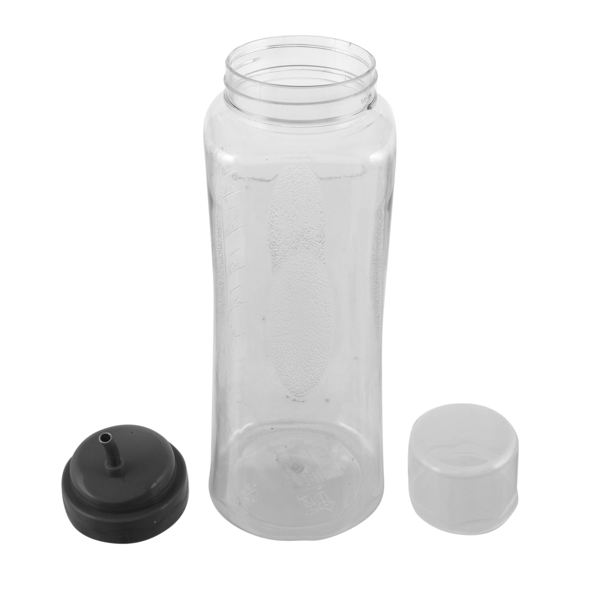 Kuber Industries 1L Leakproof Plastic Oil Dispenser - Grey Standard for Kitchen, Cooking & Salad Dressing