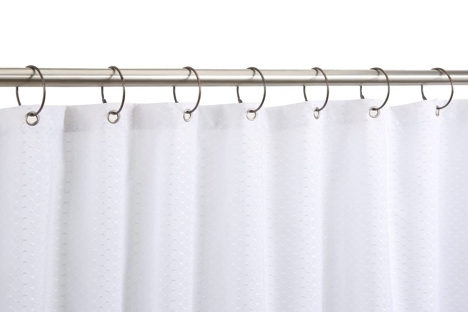 12 Pack Bronze Shower Curtain Rings - Rustproof Metal Hooks for Bathroom Decor, Oil Rubbed Finish, 2 Inch Loose Leaf Binder Rings - Perfect for Shower Rods, Bathroom Upgrades & Home Renovation Projects