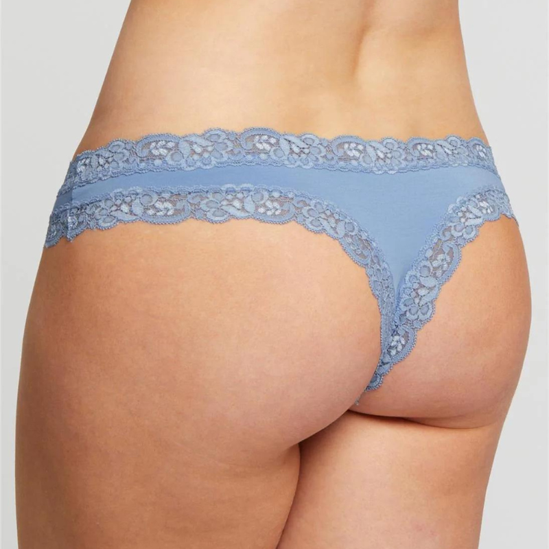 Fleur't Iconic Thong - Hampton Blue Comfortable Underwear for Women | Perfect for Daily Wear, Beach & Lounge