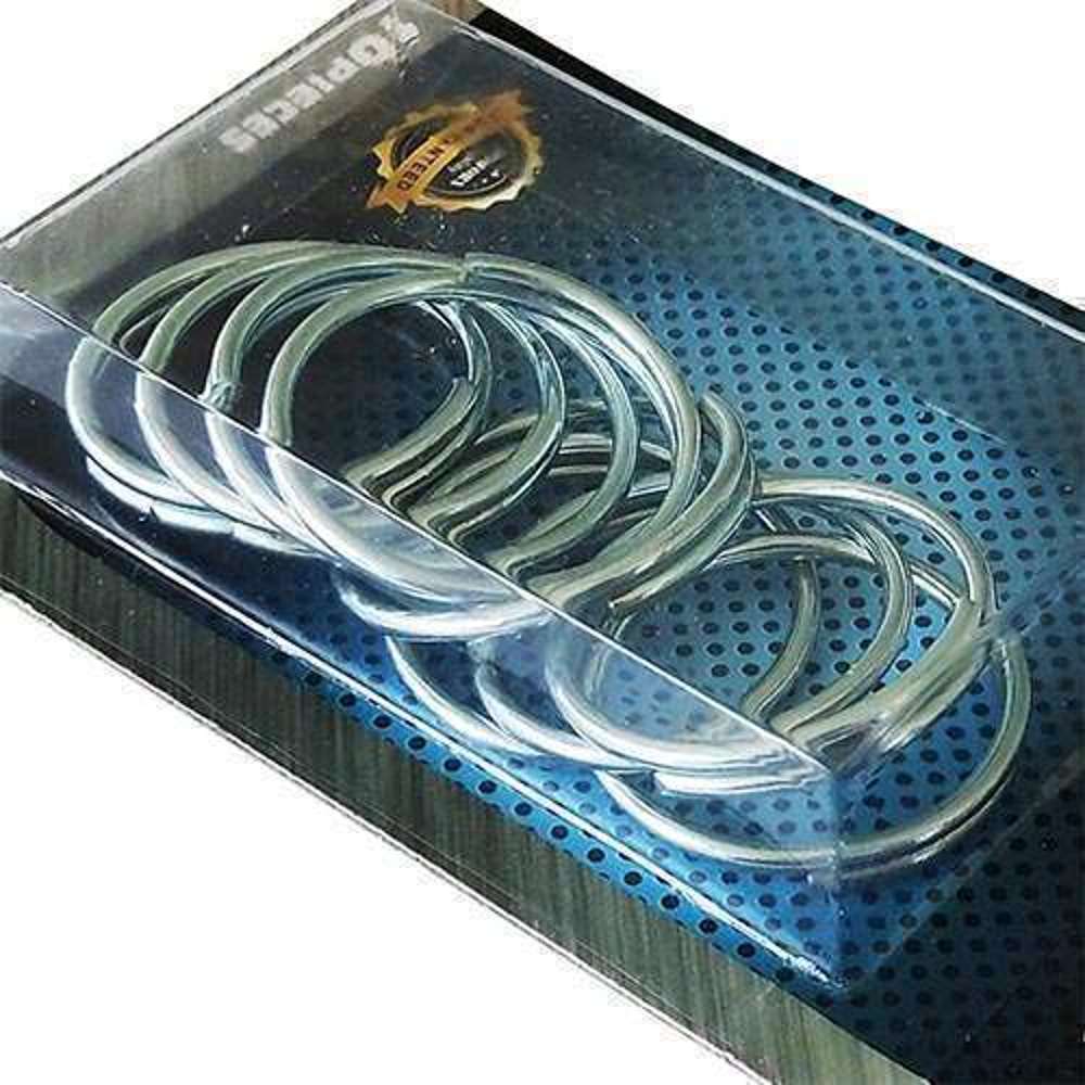 Fixworx 25mm Zinc Plated Curtain Rings - Pack of 10 - Durable Hooks for Hanging Curtains, Drapes & Home Decor
