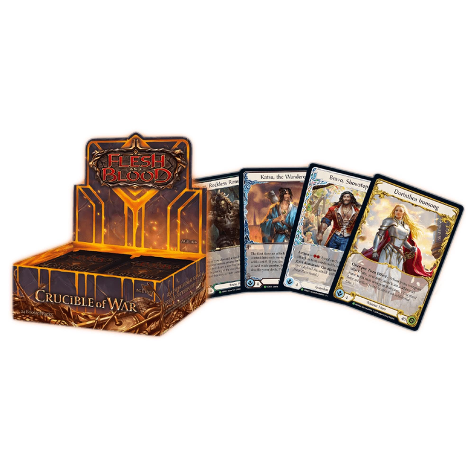 Legend Story Studios Flesh and Blood TCG: Crucible of War Unlimited Booster Box - 48 Random Trading Cards for Collectors & Players - Perfect for Game Nights, Tournaments & TCG Battles