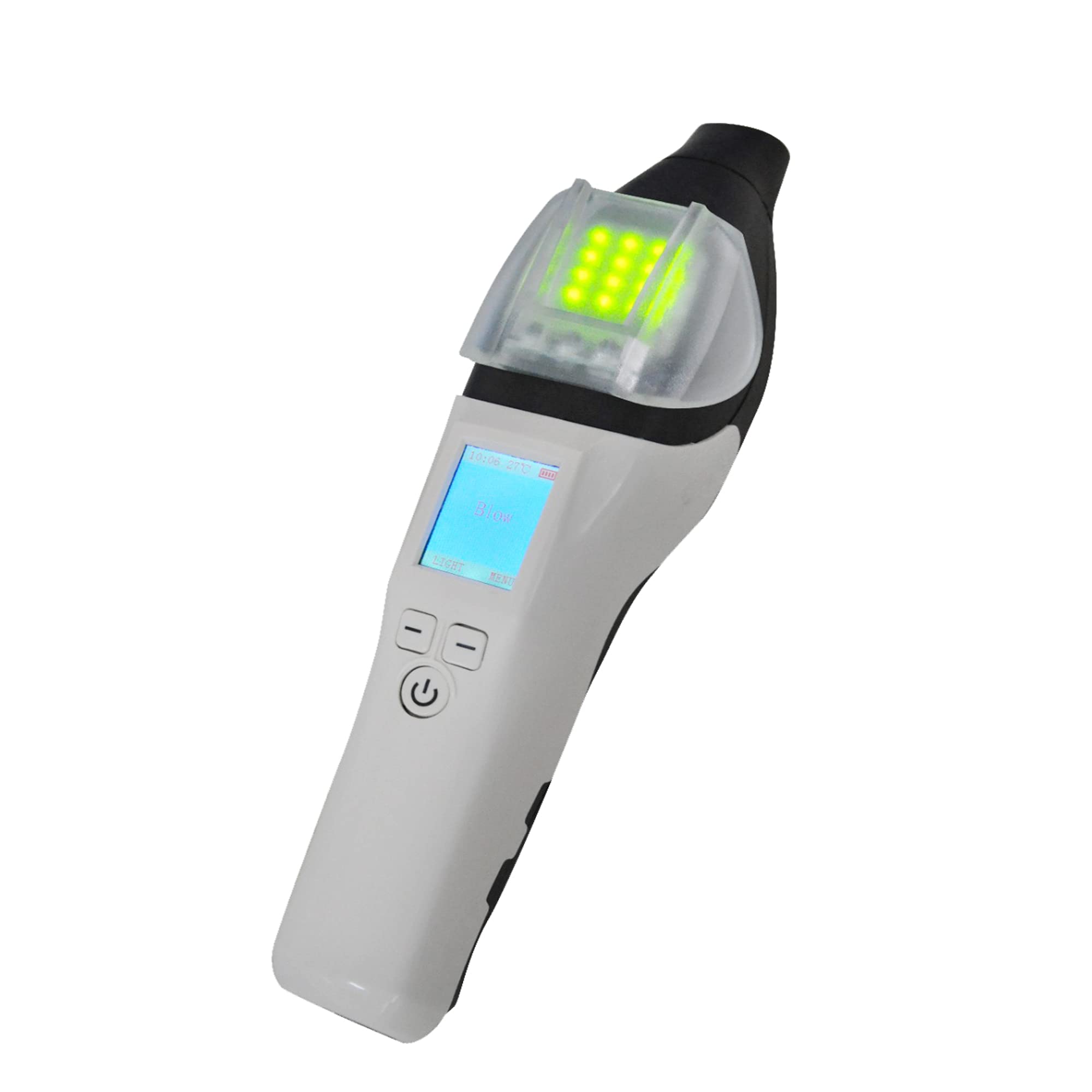 AT7000 Portable Breathalyzer - Fast & Accurate Alcohol Tester with LCD Display for Personal & Police Use | Roadside Testing, Workplace Safety, and Home Monitoring