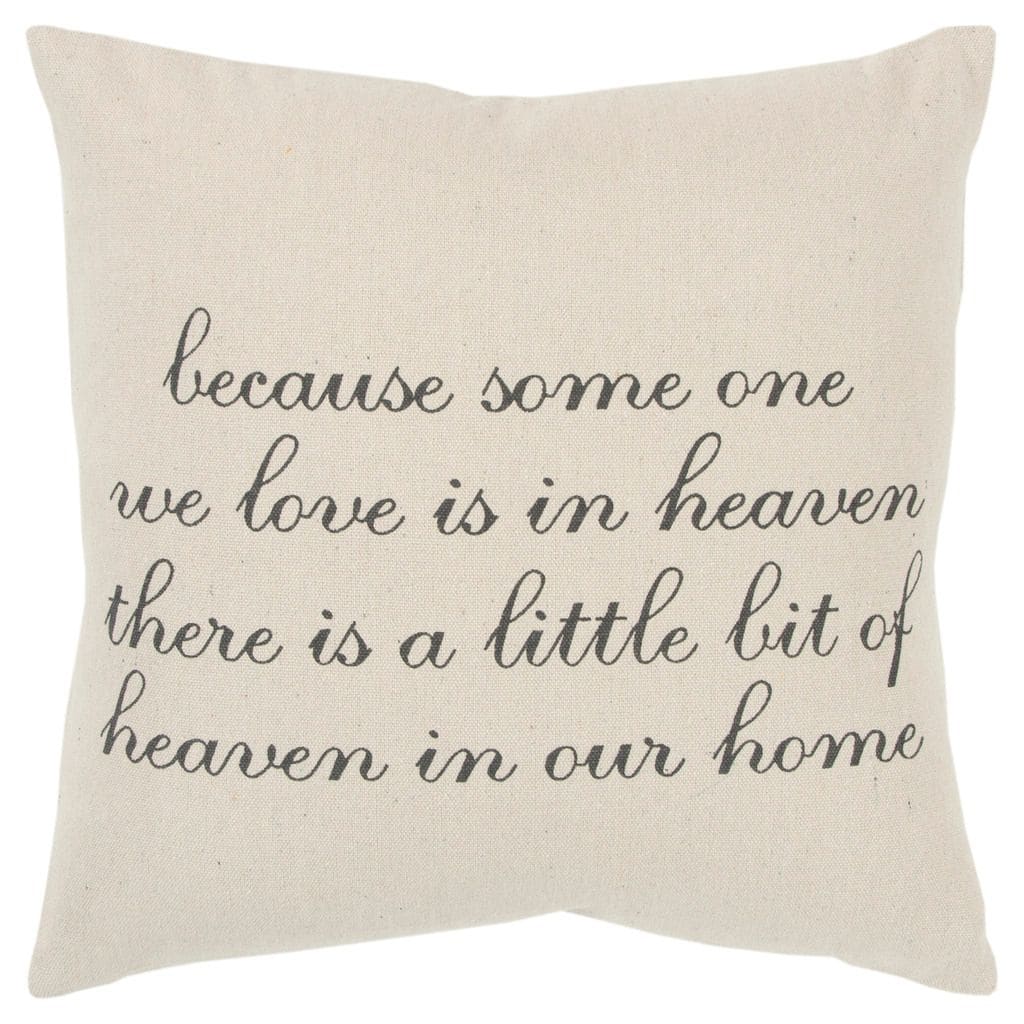 Heaven Memorial Down Pillow - Comforting Keepsake for Loved Ones in Heaven | Perfect for Grieving, Remembrance & Peaceful Sleep