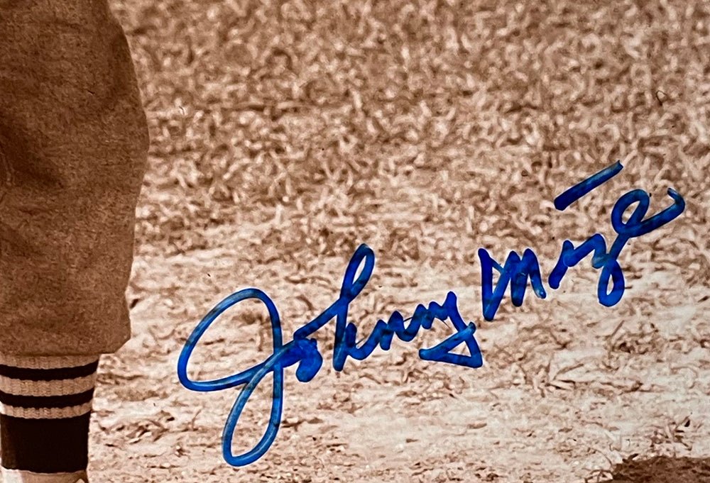 Johnny Mize Autographed 8x10 New York Yankees Baseball Photo - BAS BC88629 - Perfect for Sports Memorabilia Collectors and Yankees Fans Display