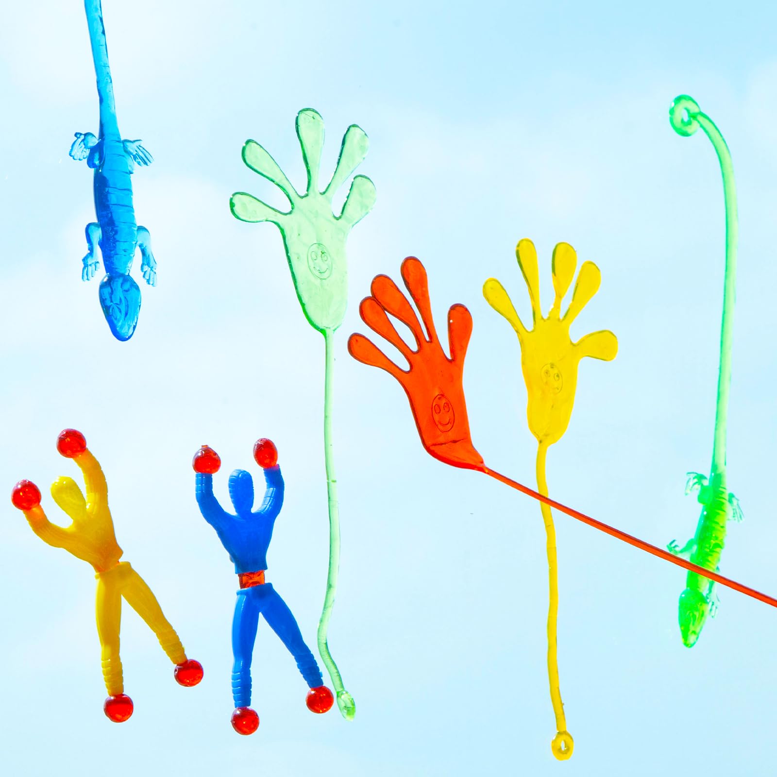 48PCS Stretchy Sticky Sensory Toys for Kids - Fun Classroom Prizes, Carnival Favors, Easter Egg Fillers & Stress Relief Fidget Toys - Bulk Pack for Party Games, Goodie Bags and Sensory Play Activities