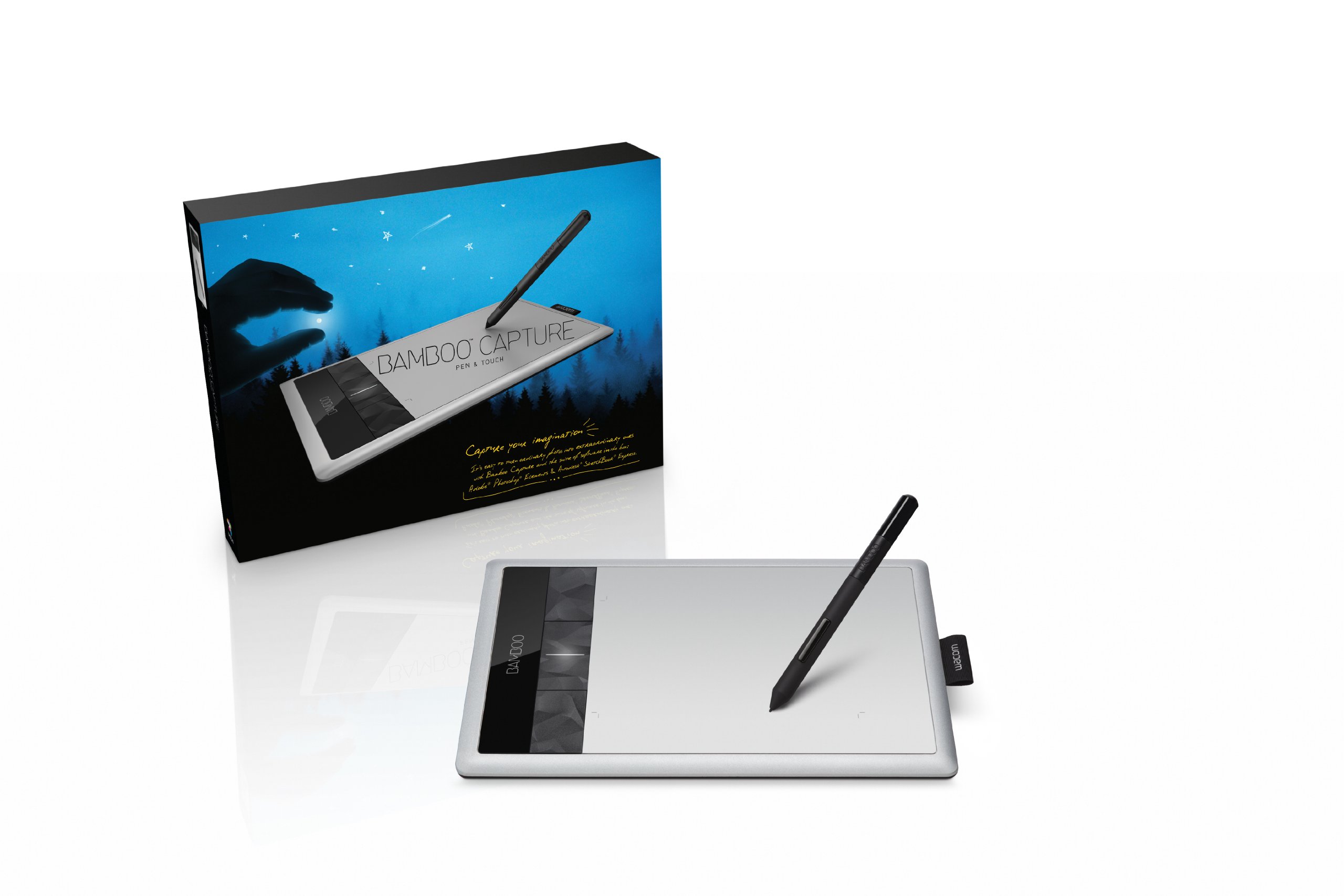 Wacom Bamboo Capture Pen and Touch Tablet (CTH470) - Digital Drawing & Graphic Design for Artists, Designers & Creatives | Perfect for Sketching, Photo Editing & Note-Taking