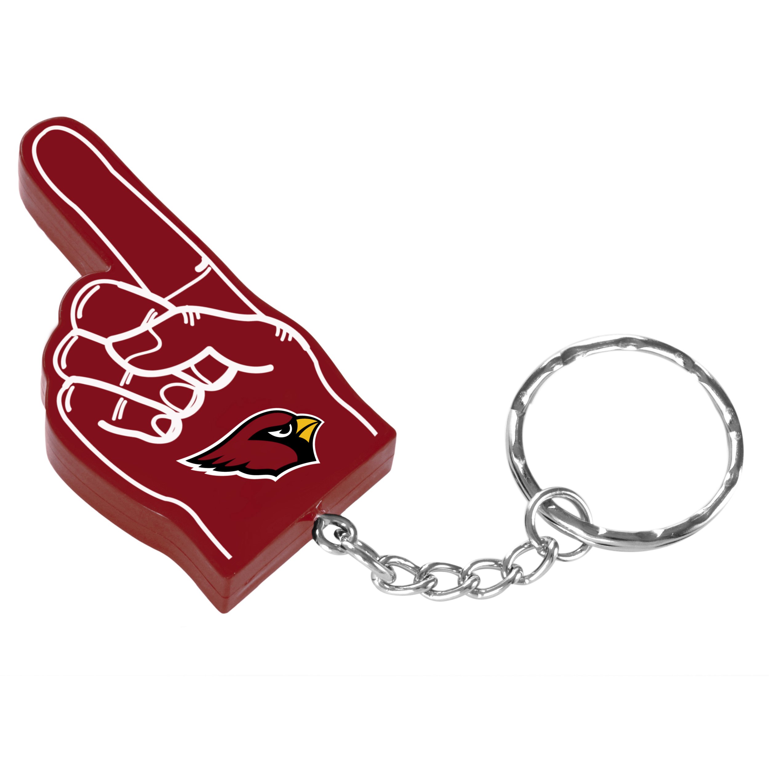 FOCO NFL Team Logo Unisex Adult Finger Keychain - Perfect for Game Day, Gifts & Keyring Accessories