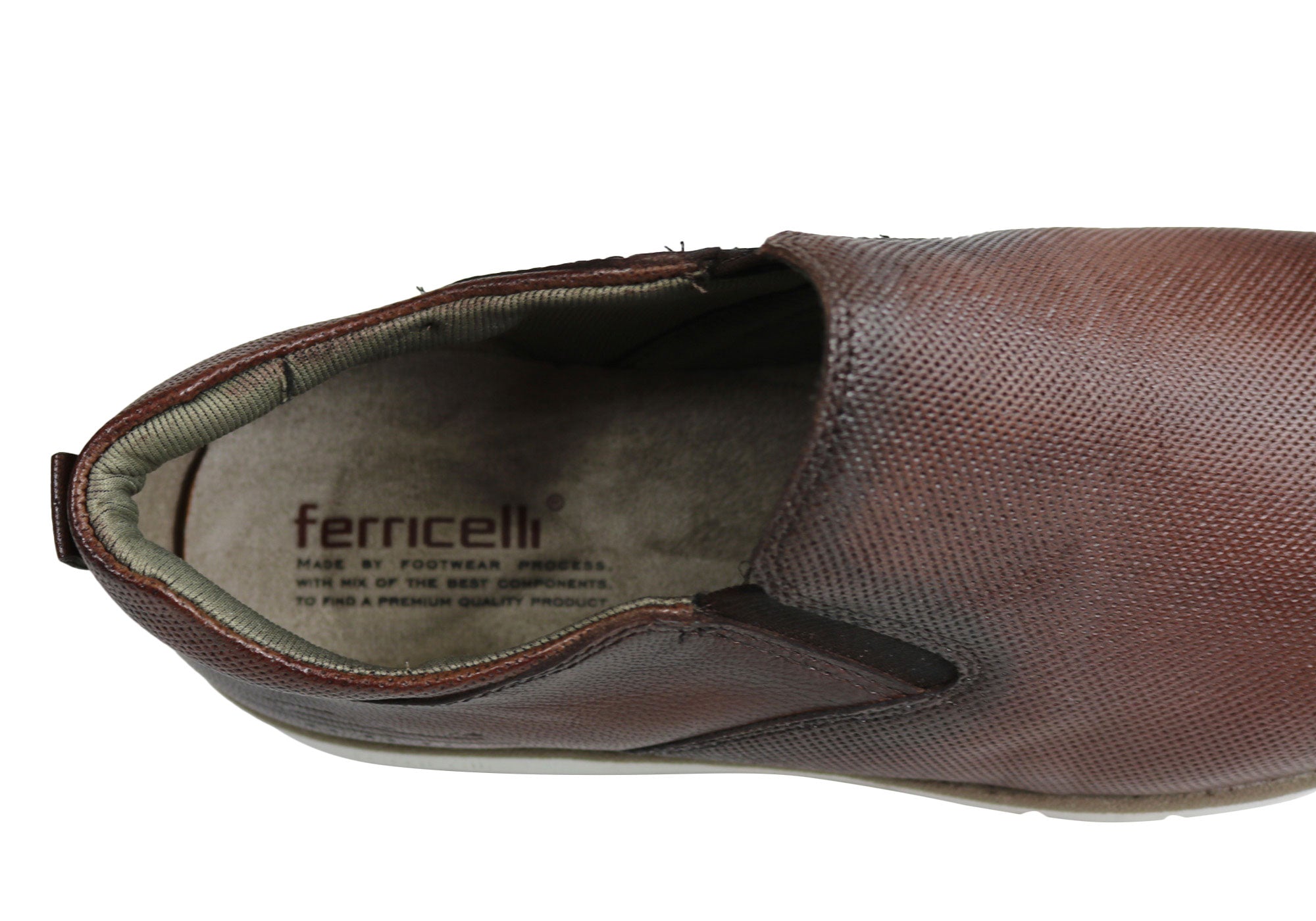 Premium Men's Leather Dress Casual Shoes by Ferricelli Pauly - Handcrafted in Brazil - Perfect for Business, Office & Formal Events
