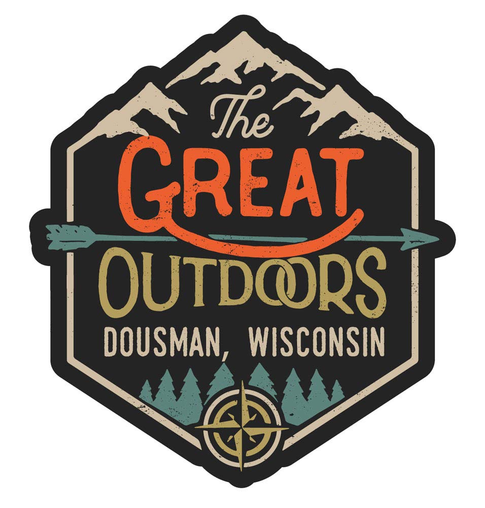 Dousman Wisconsin The Great Outdoors Design 4-Inch Fridge Magnet - Perfect for Refrigerators, Lockers & Office Decor | Collectible Souvenir for Travel Lovers
