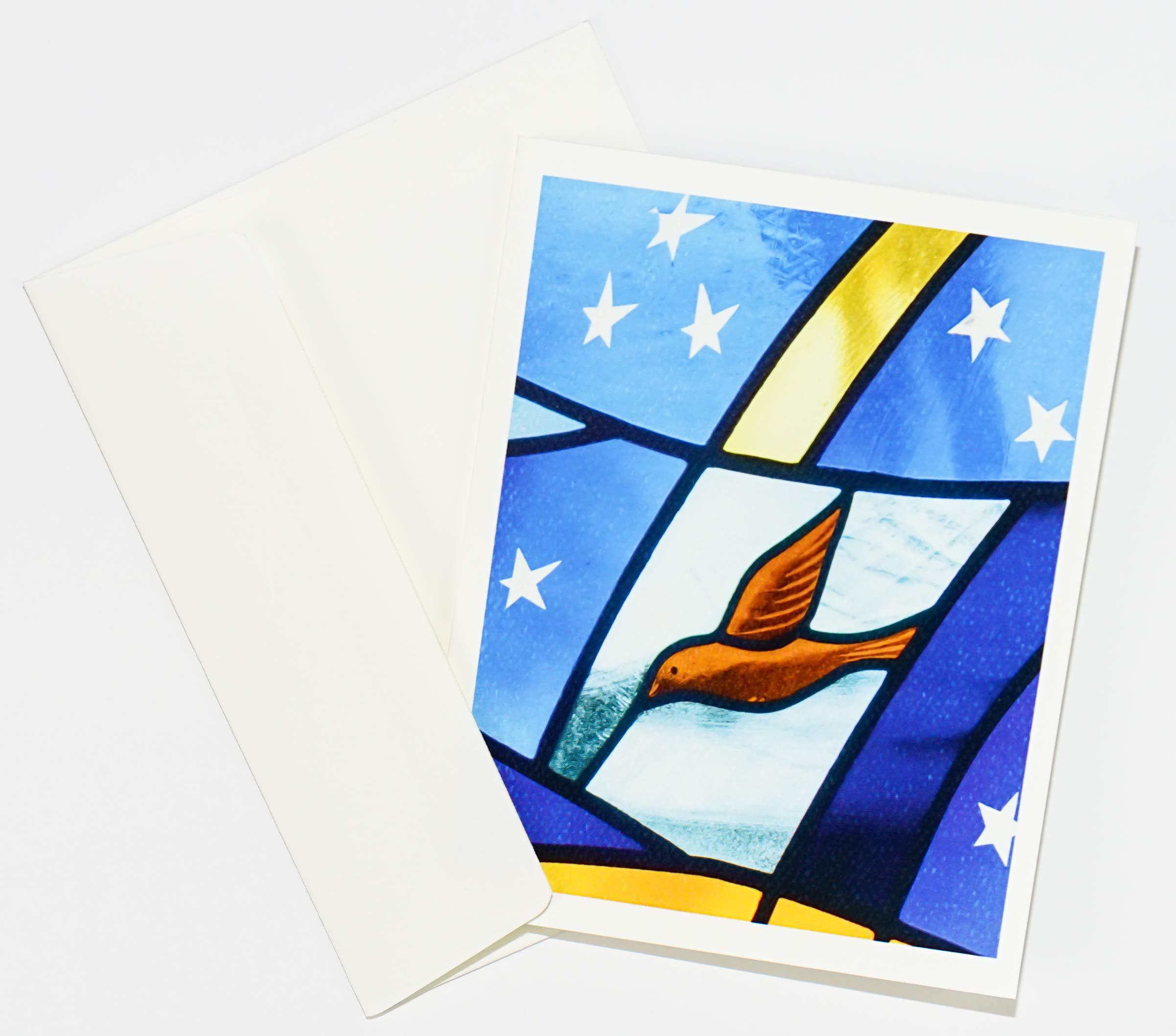 Stained Glass & Mosaic Tile Photography Note Cards - Boxed Set of 16 Blank Greeting Cards (4.25x5.5 inches) with 18 Textured Envelopes | Thank You, Birthday, Get Well, Easter, Mother's Day Cards | Handmade in USA | Perfect for Weddings, Anniversaries & Special Occasions